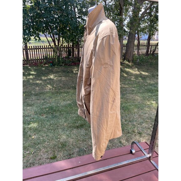 Timberland Mens L/G Tan Nylon & Cotton Full-Zip Jacket - Picture 2 of 8